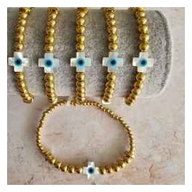 "Pulsera Cruz Ojo Turco"