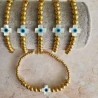 "Pulsera Cruz Ojo Turco"