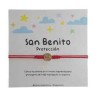 "Pulsera Hilo Rojo Medalla San Benito"