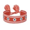 "Pulsera Tejida Ojo Turco Roja"