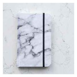 "Cuaderno de Papel de Piedra Marmol Blanco Pasta Suave 9...