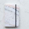 "Cuaderno de Papel de Piedra Marmol Rosa Pasta Suave 9x14...